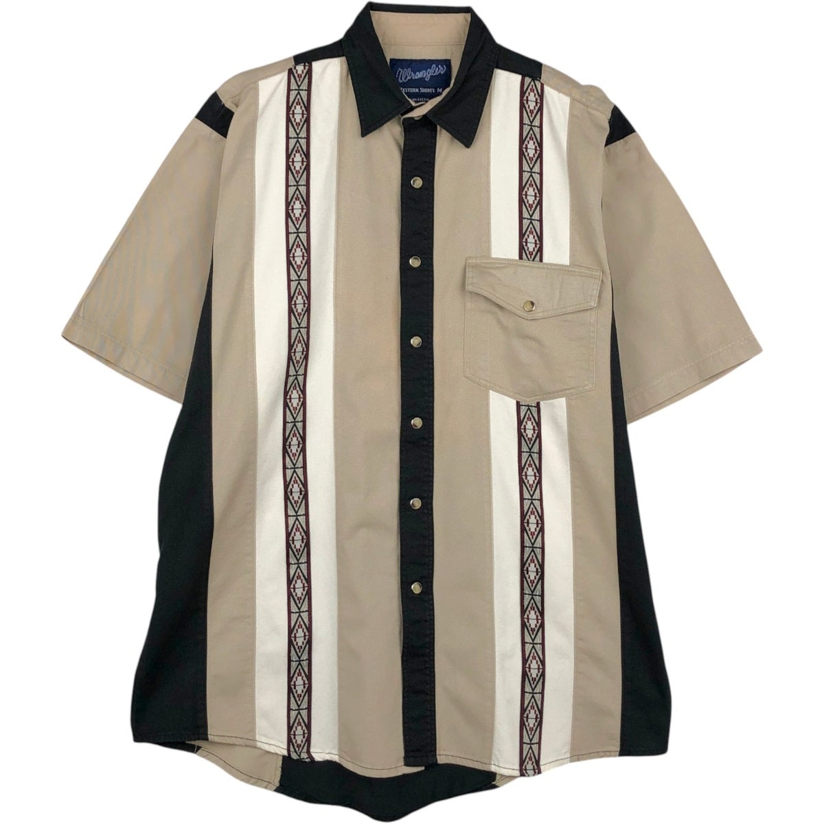 古着 70年代 ラングラー Wrangler 長袖 ウエスタンシャツ USA製 メンズM相当 ヴィンテージ/eaa651976 古着 70年代 ラングラー Wrangler 長袖 ウエスタンシャツ USA製 メンズ