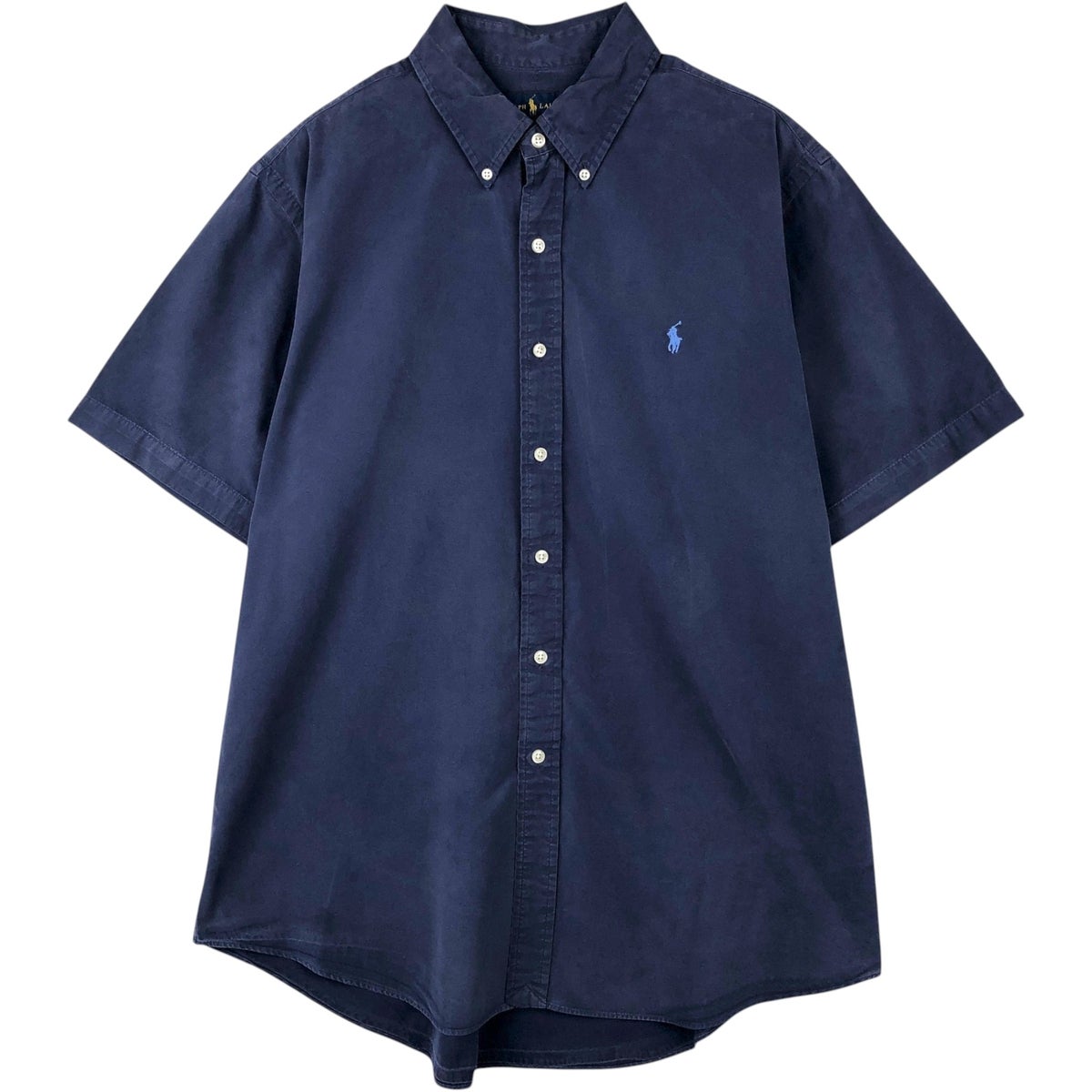 ラルフローレン RALPH LAUREN 半袖ボタンダウンシャツ プルオーバー 古着 ラルフローレン Ralph Lauren 半袖 ボタンダウンシャツ メンズXL