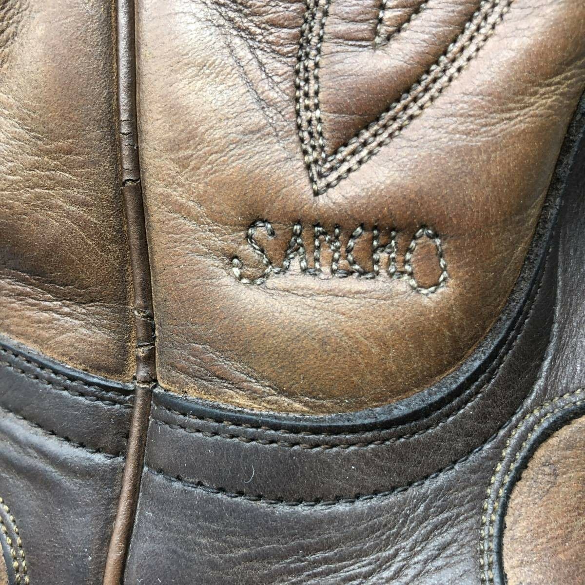 古着 サンチョ SANCHO 総柄 ウエスタンブーツ スペイン製 39