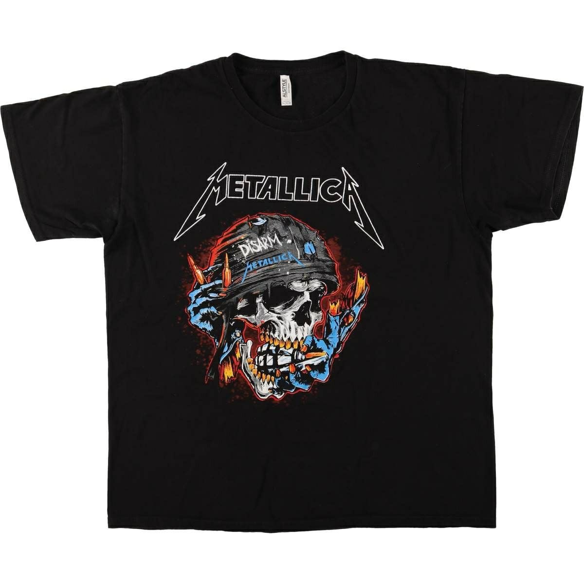 古着 アルスタイル ALSTYLE METALLICA メタリカ ドクロ柄 スカル柄