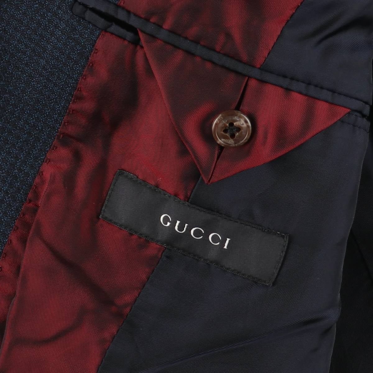 古着 ～00年代 グッチ GUCCI チェック柄 モヘア混 コットンテーラード