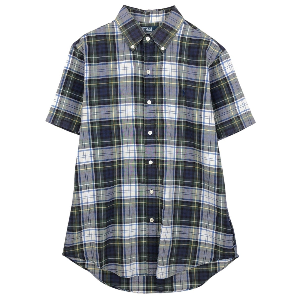 古着 ラルフローレン Ralph Lauren CUSTOM FIT パッチワーク 半袖