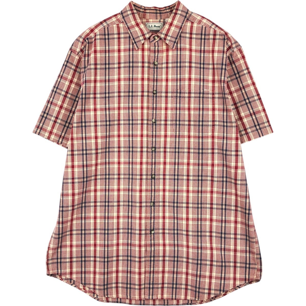 古着 80年代 エルエルビーン L.L.Bean ボーダー柄 長袖 ラガーシャツ