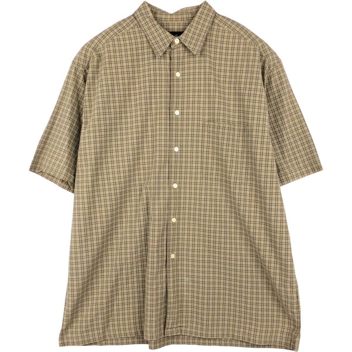 古着 エディーバウアー Eddie Bauer シャンブレー 半袖 リネンシャツ ボックスシャツ メンズM相当/eaa655821 古着 エディーバウアー Eddie Bauer シャンブレー 半袖 リネンシャツ