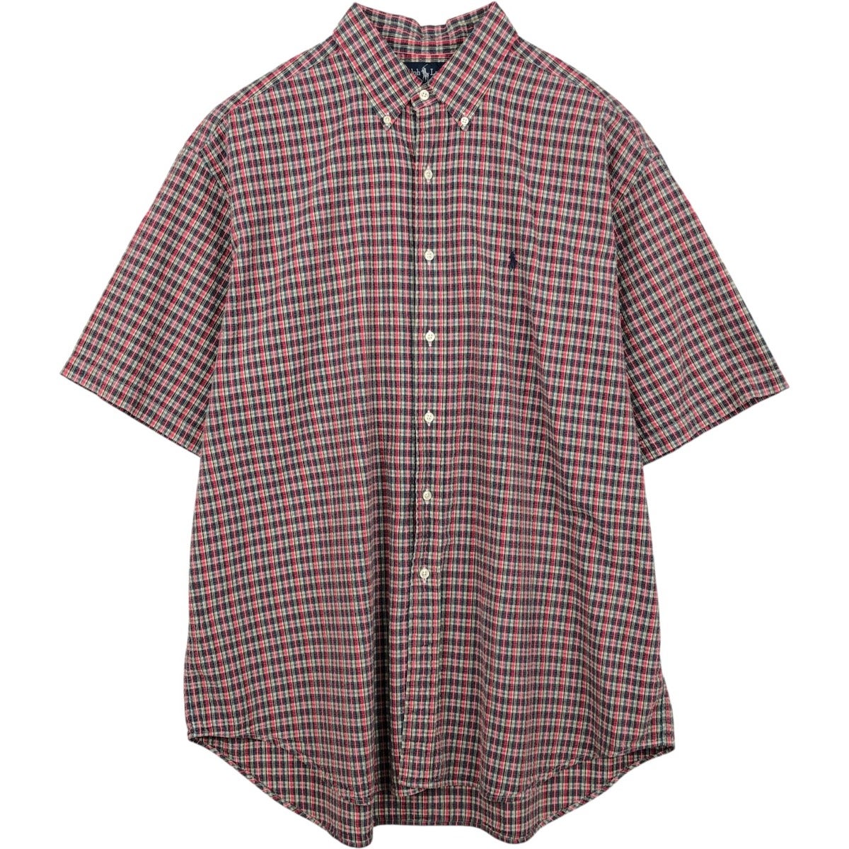 古着 ラルフローレン Ralph Lauren BLAKE チェック柄 半袖 ボタン