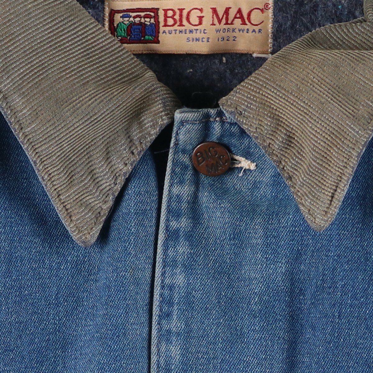古着 90年代 ビッグマック BIG MAC デニムカバーオール メンズXL相当