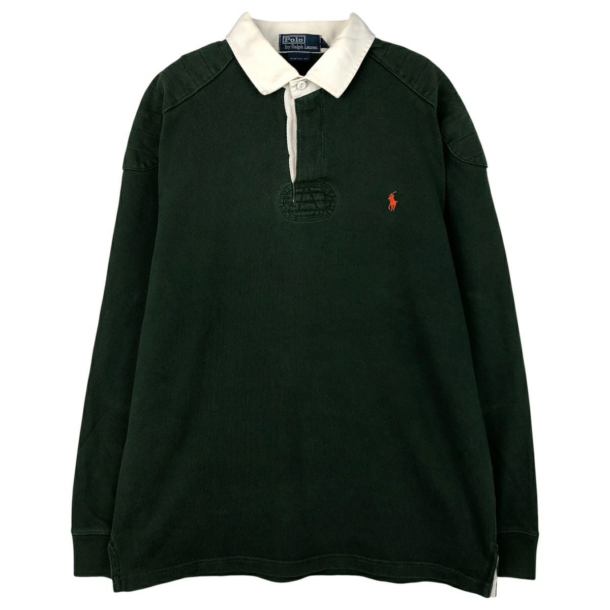 未使用保管品 ポロラルフローレン ビッグポニー 長袖ラガーシャツ 緑色系 古着 ラルフローレン Ralph Lauren POLO by Ralph Lauren ビッグポニー