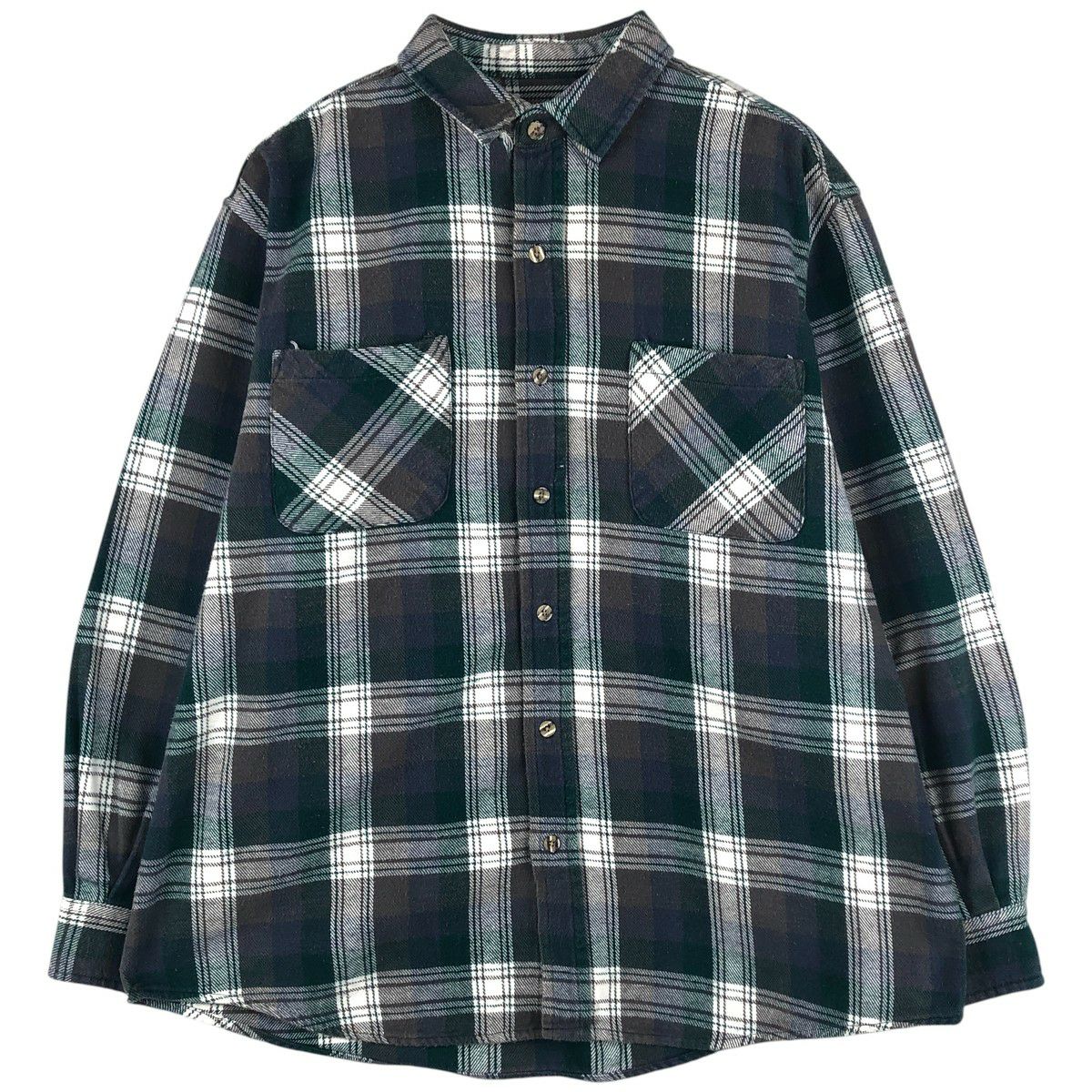 古着 00年代 ビッグマック BIG MAC オンブレチェック 長袖 フランネル