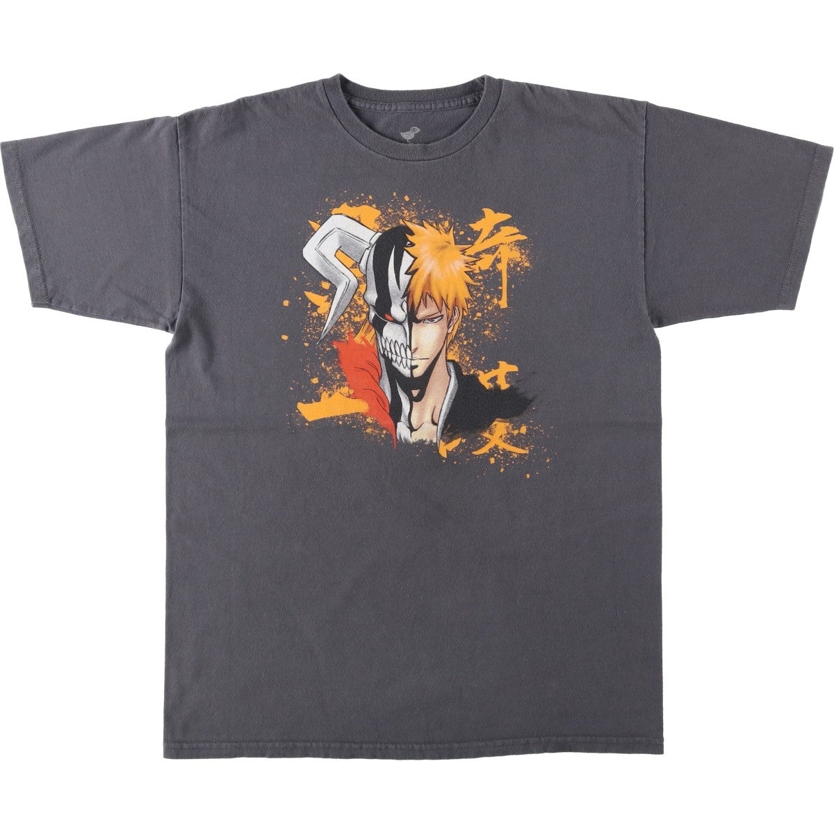 古着 BLEACH ブリーチ 黒崎一護 アニメ キャラクタープリントTシャツ