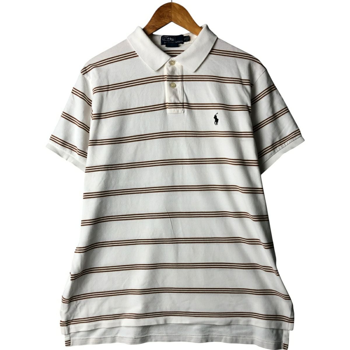 新品　ラルフローレンボーダーポロシャツメンズ　　　　 　　　XS 古着 ラルフローレン Ralph Lauren POLO by Ralph Lauren CUSTOM FIT