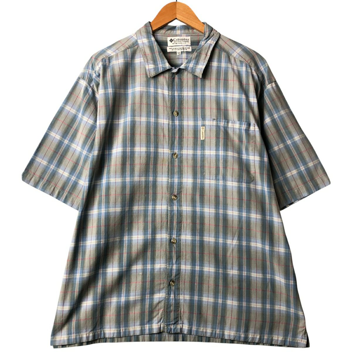 古着 90～00年代 コロンビア Columbia 総柄 オープンカラー ハワイアン