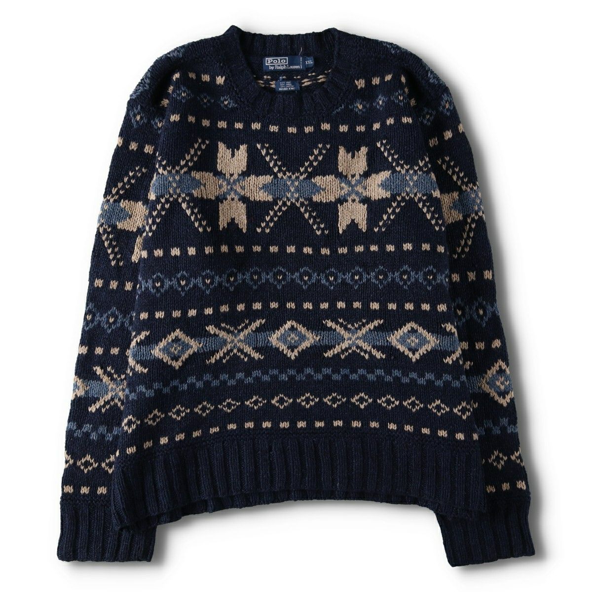 古着 ラルフローレン Ralph Lauren POLO by Ralph Lauren 総柄 スノー
