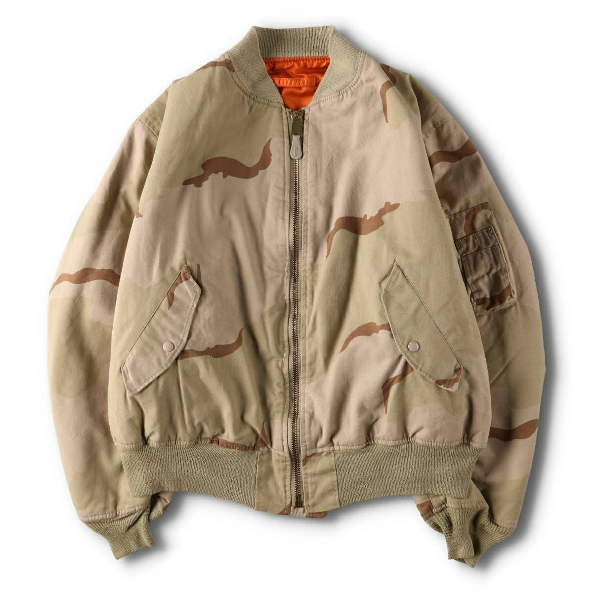 古着 80～90年代 民間品 アルファ ALPHA MA-1タイプ 迷彩柄 3C