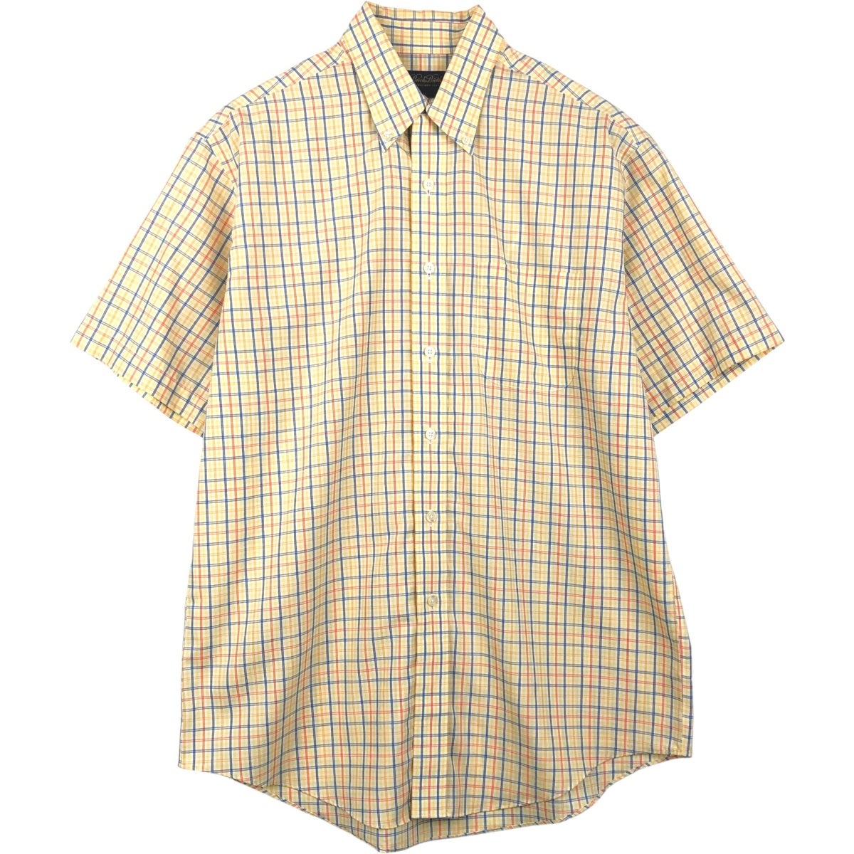 50s ブルックスブラザーズ makers 半袖シャツ ビンテージ チェック 古着 80～90年代 ブルックスブラザーズ Brooks Brothers MAKERS 半袖