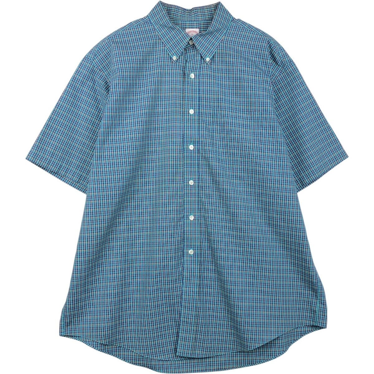 古着 ブルックスブラザーズ Brooks Brothers 346 パッチワーク 半袖