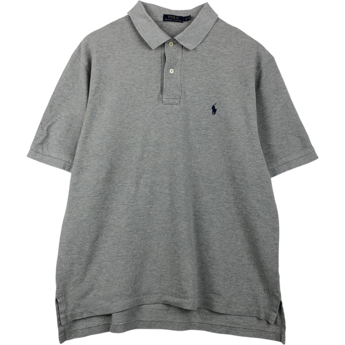 POLO メンズ　半袖　ポロシャツ　グレー　Mサイズ 古着 ラルフローレン Ralph Lauren POLO RALPH LAUREN 半袖 ポロシャツ