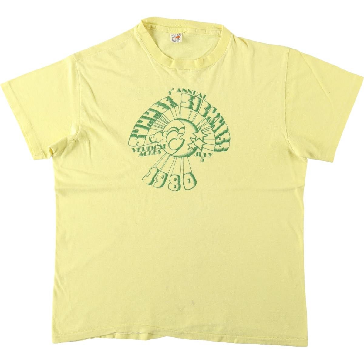 古着 70年代 ヘインズ Hanes 三角タグ プリントTシャツ USA製