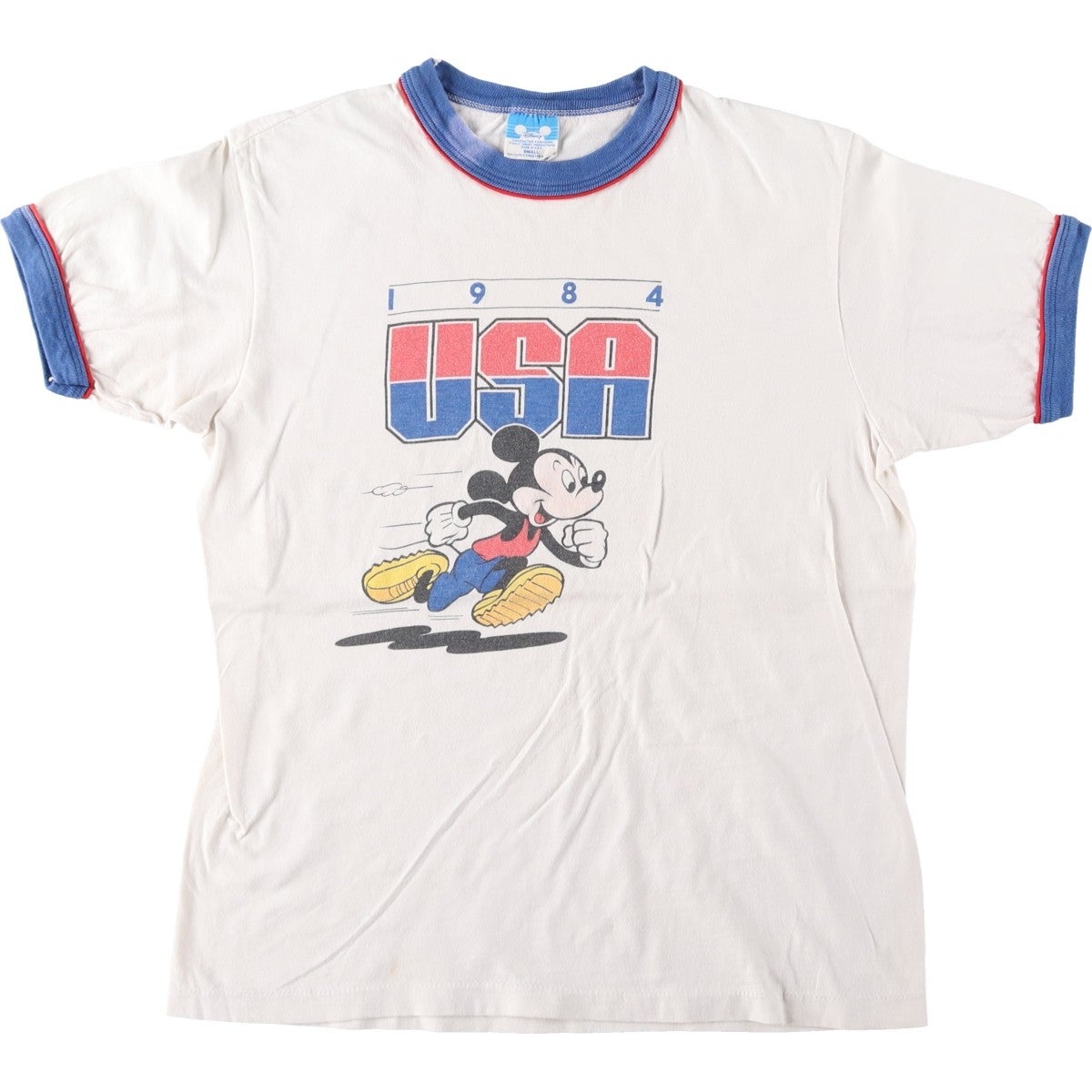 ♣ミッキー (Disney) ヘインズ／HANES BEEFY-T 古着Tシャツ 古着 ヘインズ Hanes BEEFY-T MICKEY MOUSE ミッキーマウス