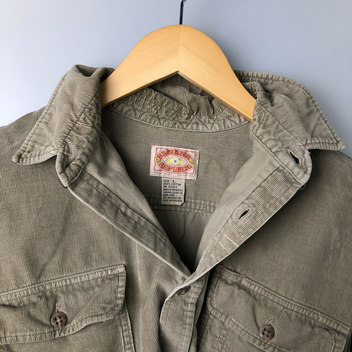 古着 80年代 バナナリパブリック BANANA REPUBLIC 長袖 コーデュロイ