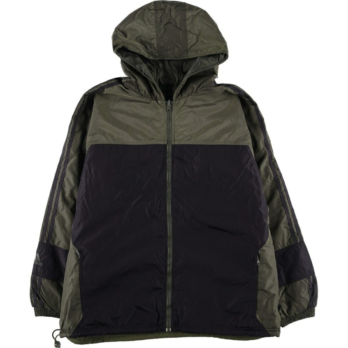 古着 アディダス adidas 中綿パーカー パファージャケット メンズXL
