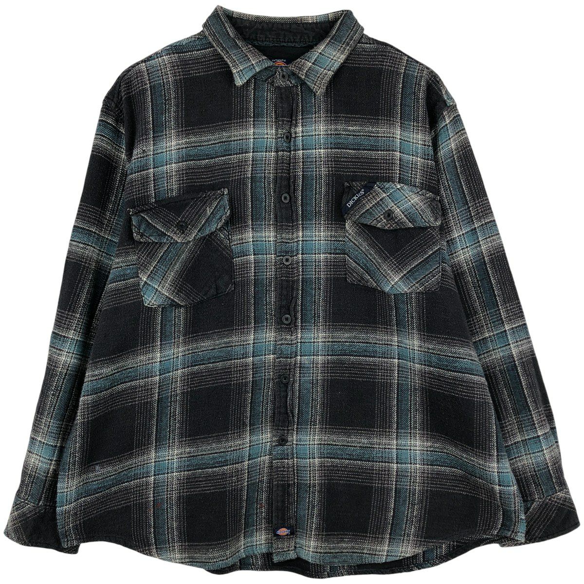 古着 ディッキーズ Dickies 長袖 フランネルチェックシャツ メンズS相当/eaa607048 古着 ディッキーズ Dickies 長袖 フランネルチェックシャツ メンズS