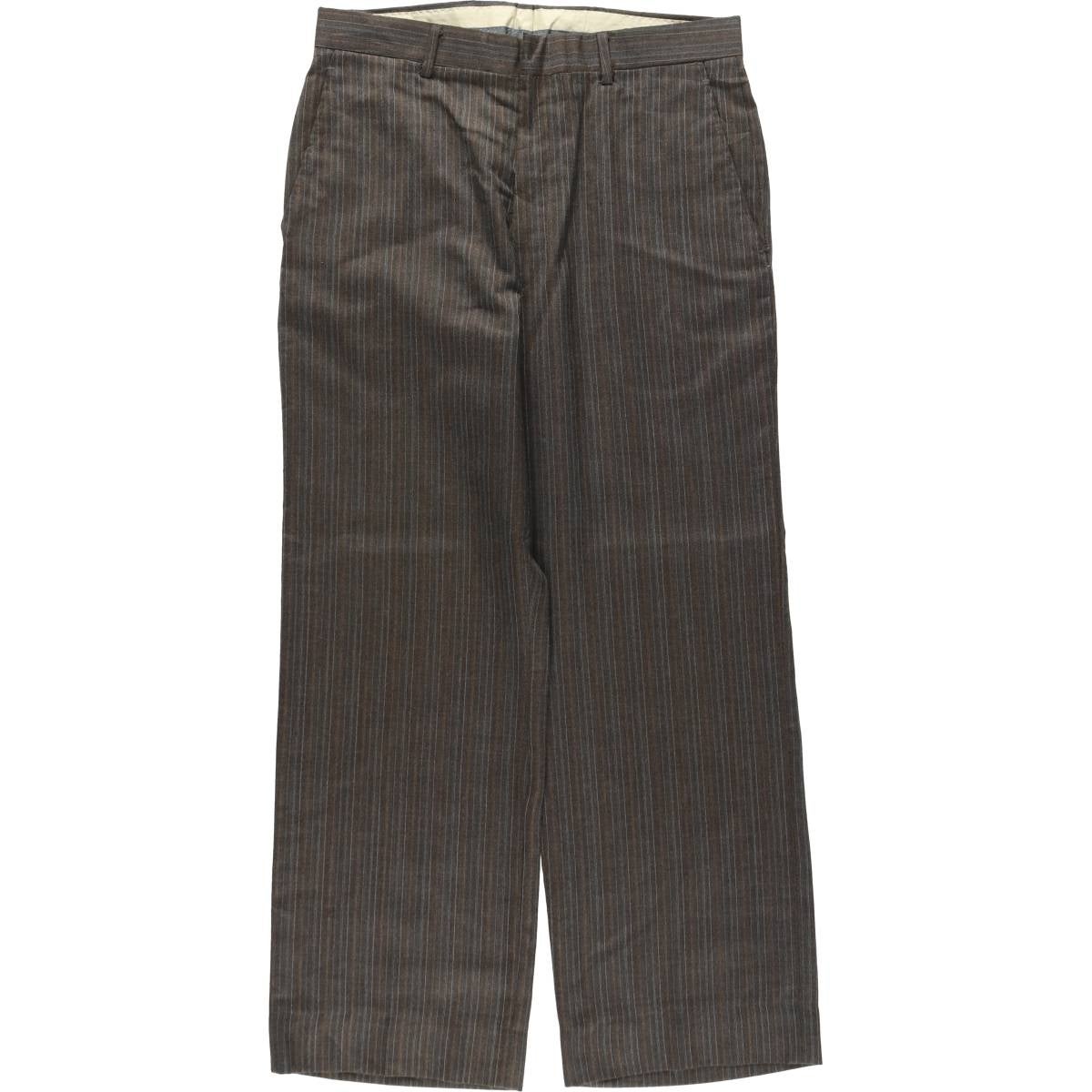 古着 ヒューゴボス HUGO BOSS ストライプ柄 ウールパンツ スラックス