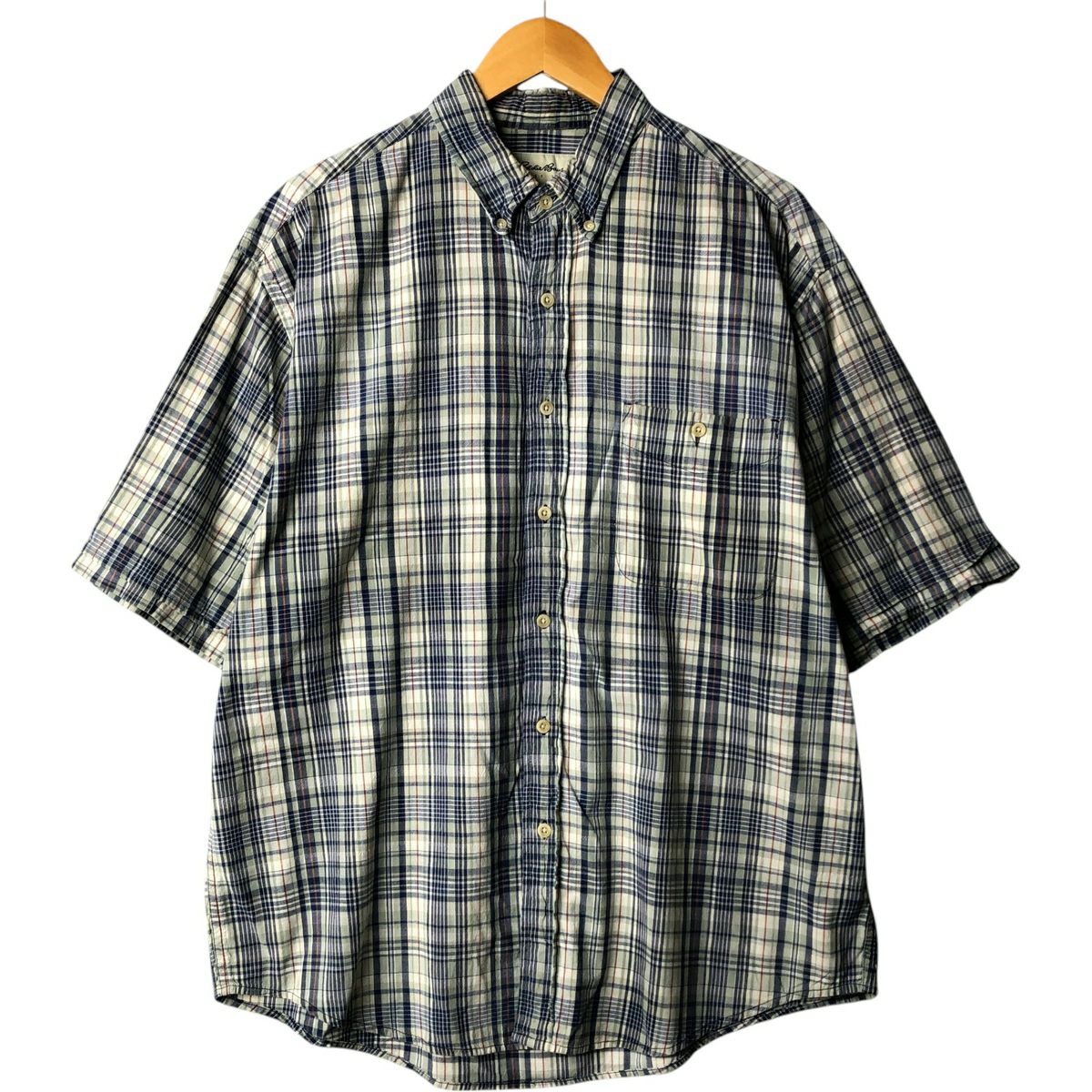 古着 80～90年代 エディーバウアー Eddie Bauer Superior Madras 黒