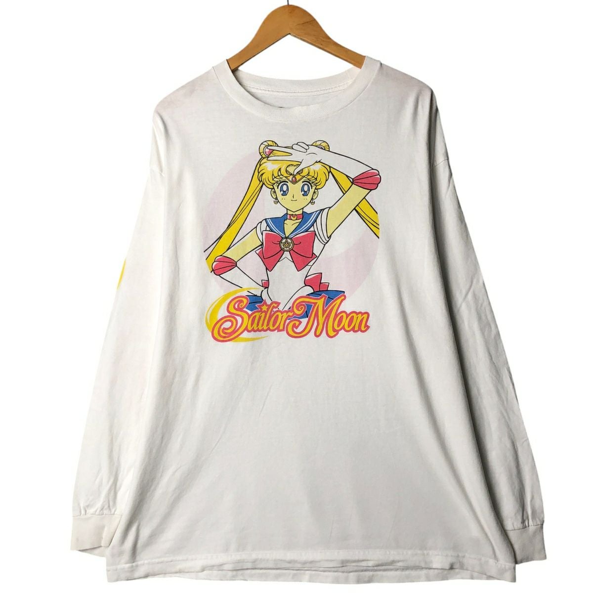 古着 Sailor Moon セーラームーン ロングTシャツ ロンT メンズXL相当