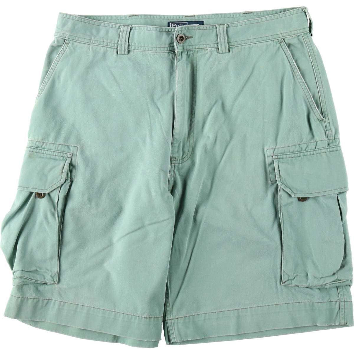 Polo Ralph LaurenコーディロイミントグリーンショートパンツS新作 古着 ラルフローレン Ralph Lauren POLO by Ralph Lauren カーゴ