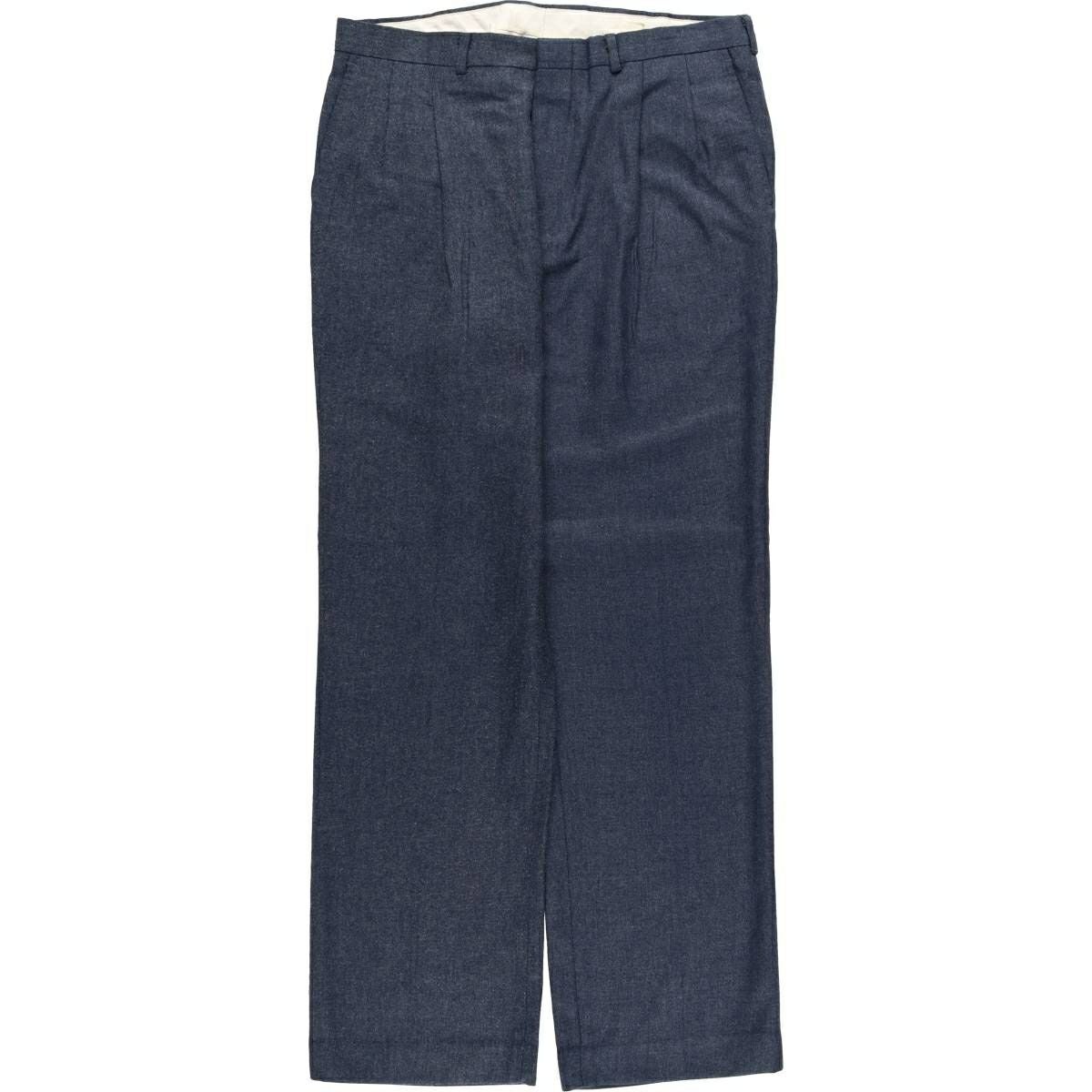 古着 ツータック スラックスパンツ メンズw33相当 ヴィンテージ