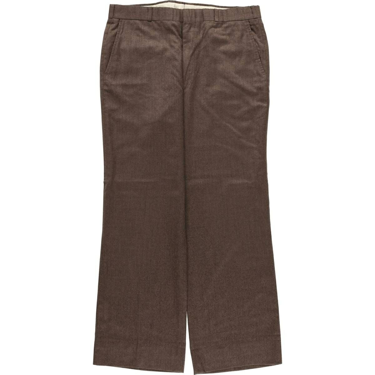 古着 70年代 PERMANENT PRESS スラックスパンツ メンズw35相当