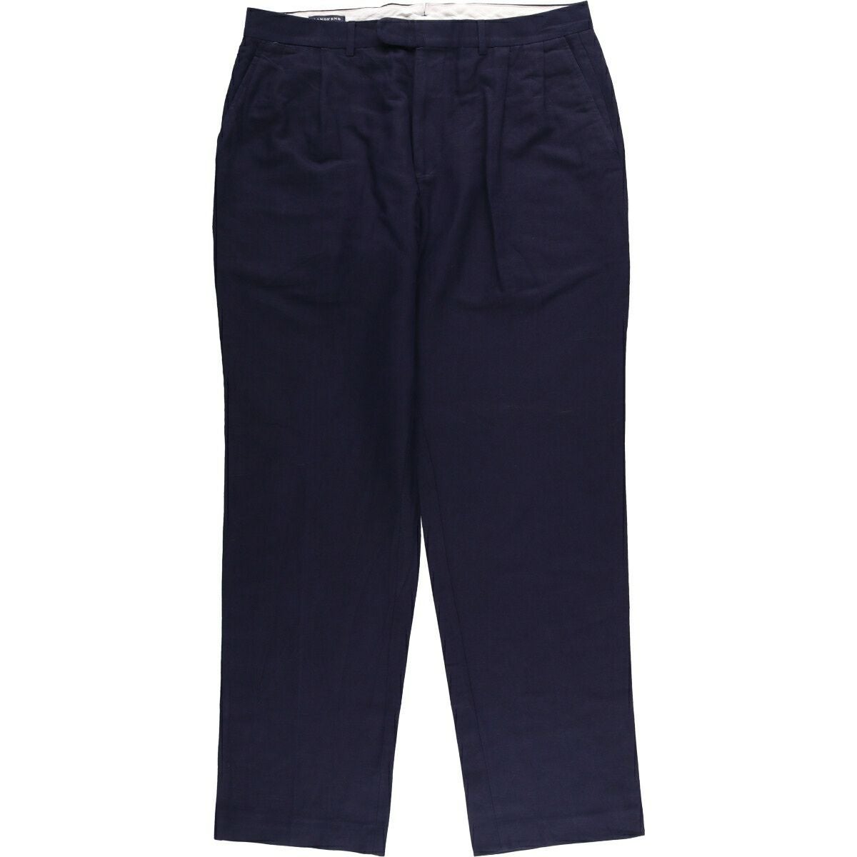 古着 90年代 ランズエンド LANDS END ツータック ウールパンツ