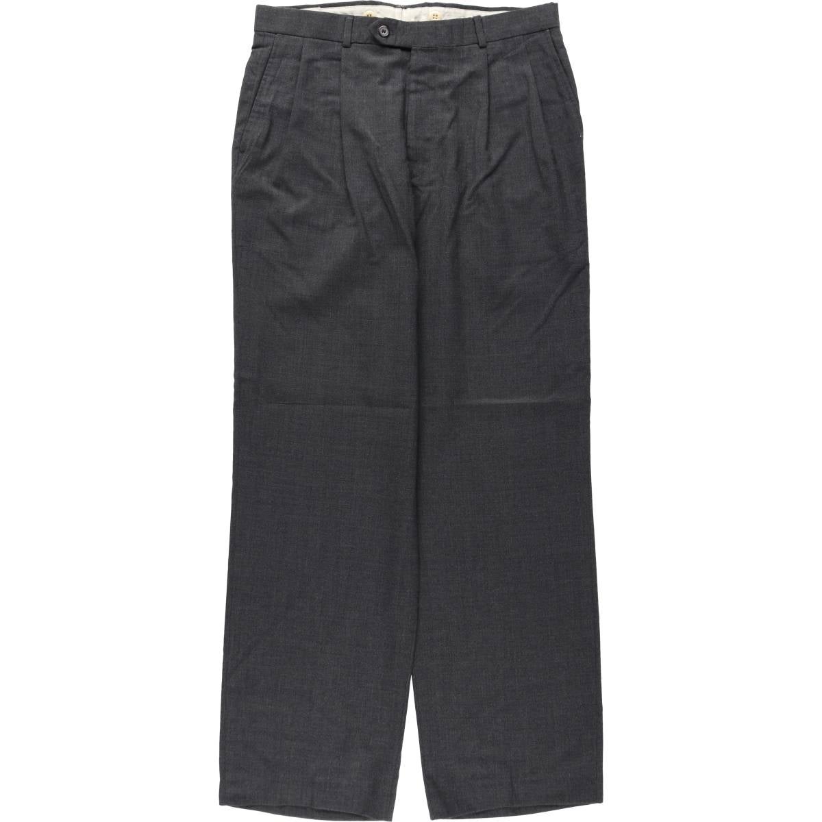 古着 90年代 SLATES ツータック ウールパンツ スラックス USA製 メンズ