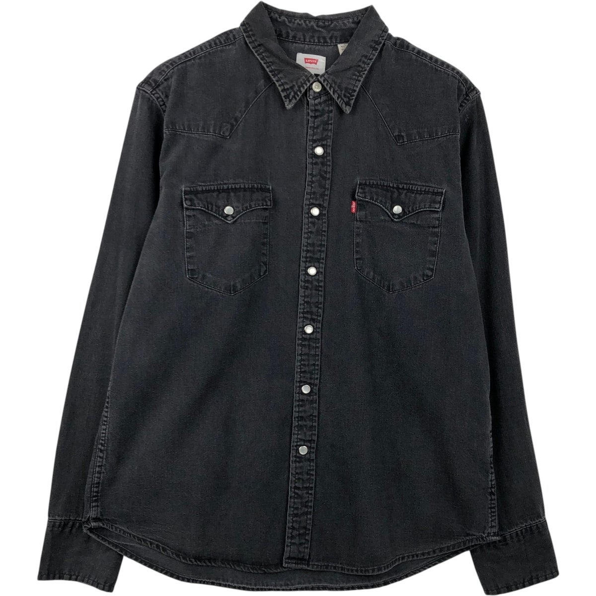古着 リーバイス Levis 長袖 デニムウエスタンシャツ メンズL相当