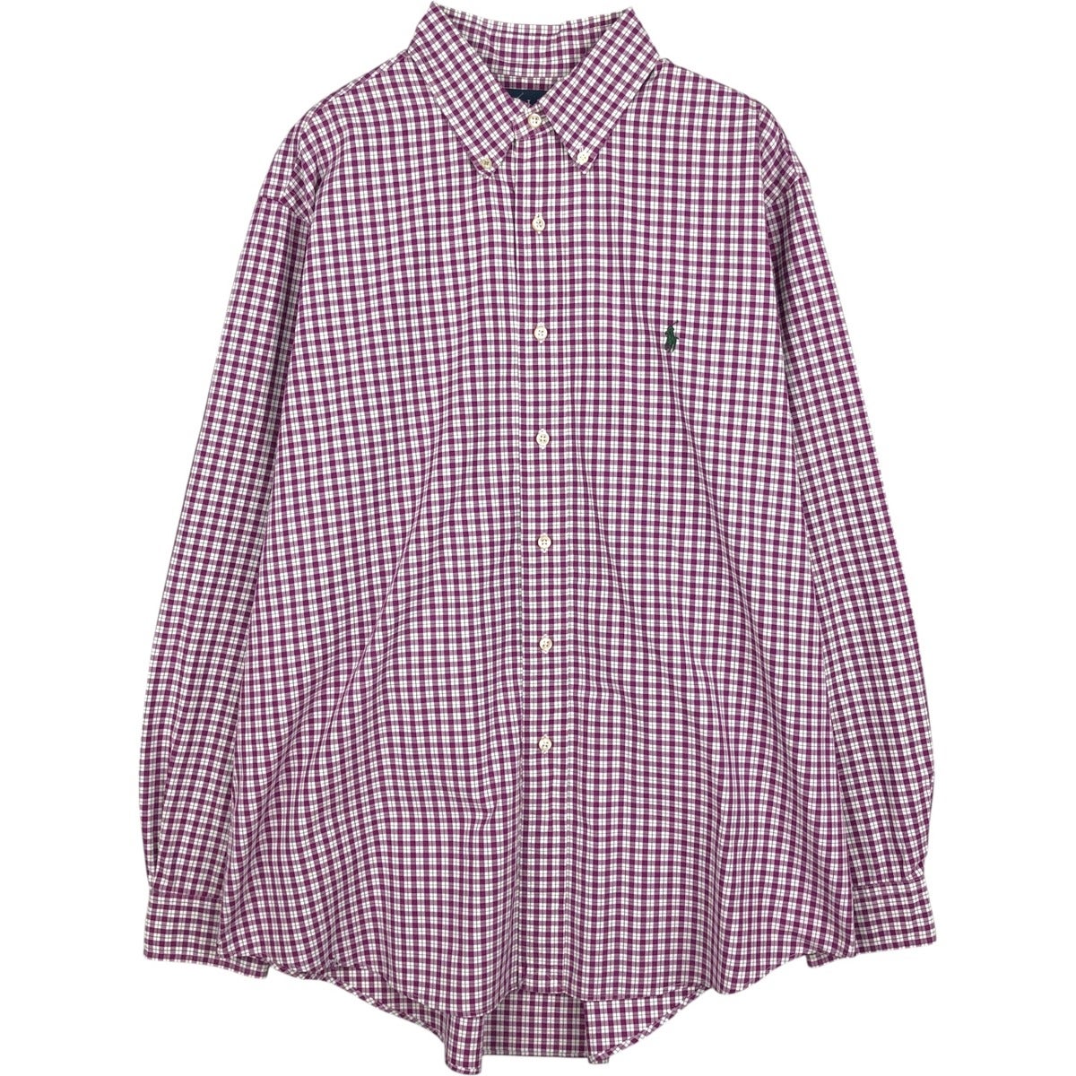 古着 ラルフローレン Ralph Lauren CUSTOM FIT 長袖 ボタンダウン