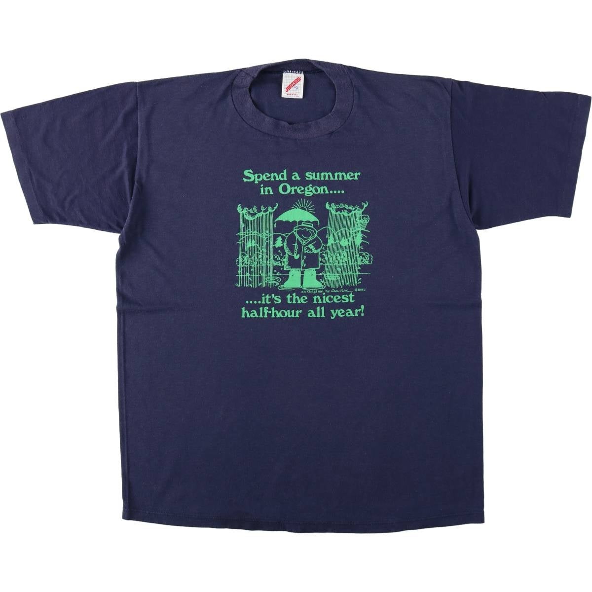 古着 80～90年代 ジャージーズ Jerzees 無地Tシャツ USA製 メンズXL
