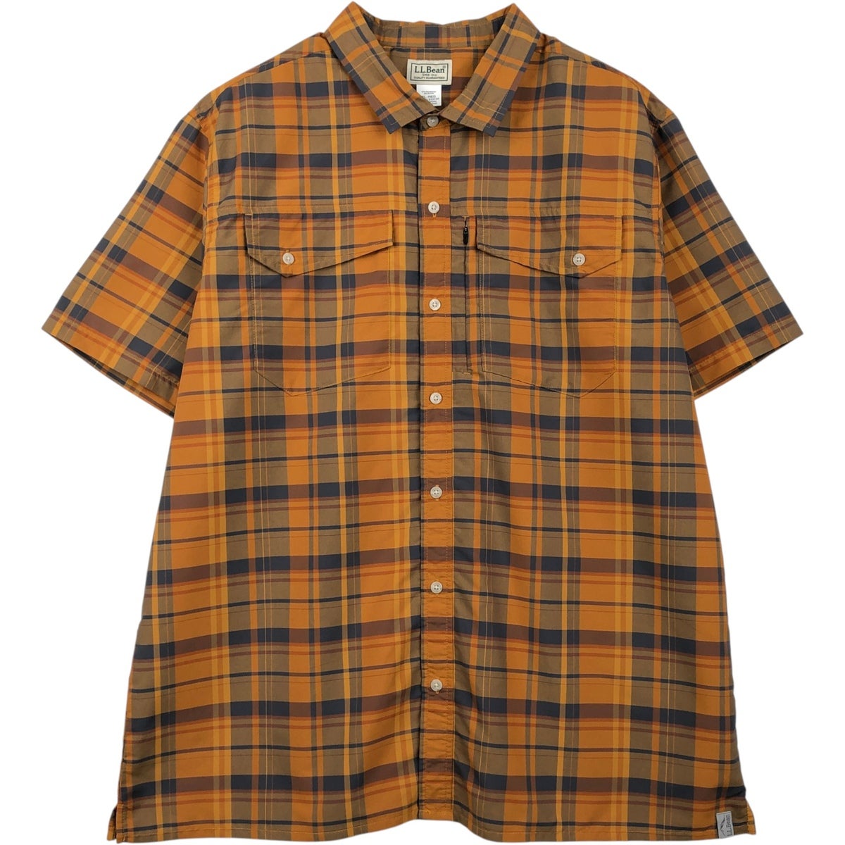 古着 エルエルビーン L.L.Bean ボーダー柄 長袖 ラガーシャツ メンズL