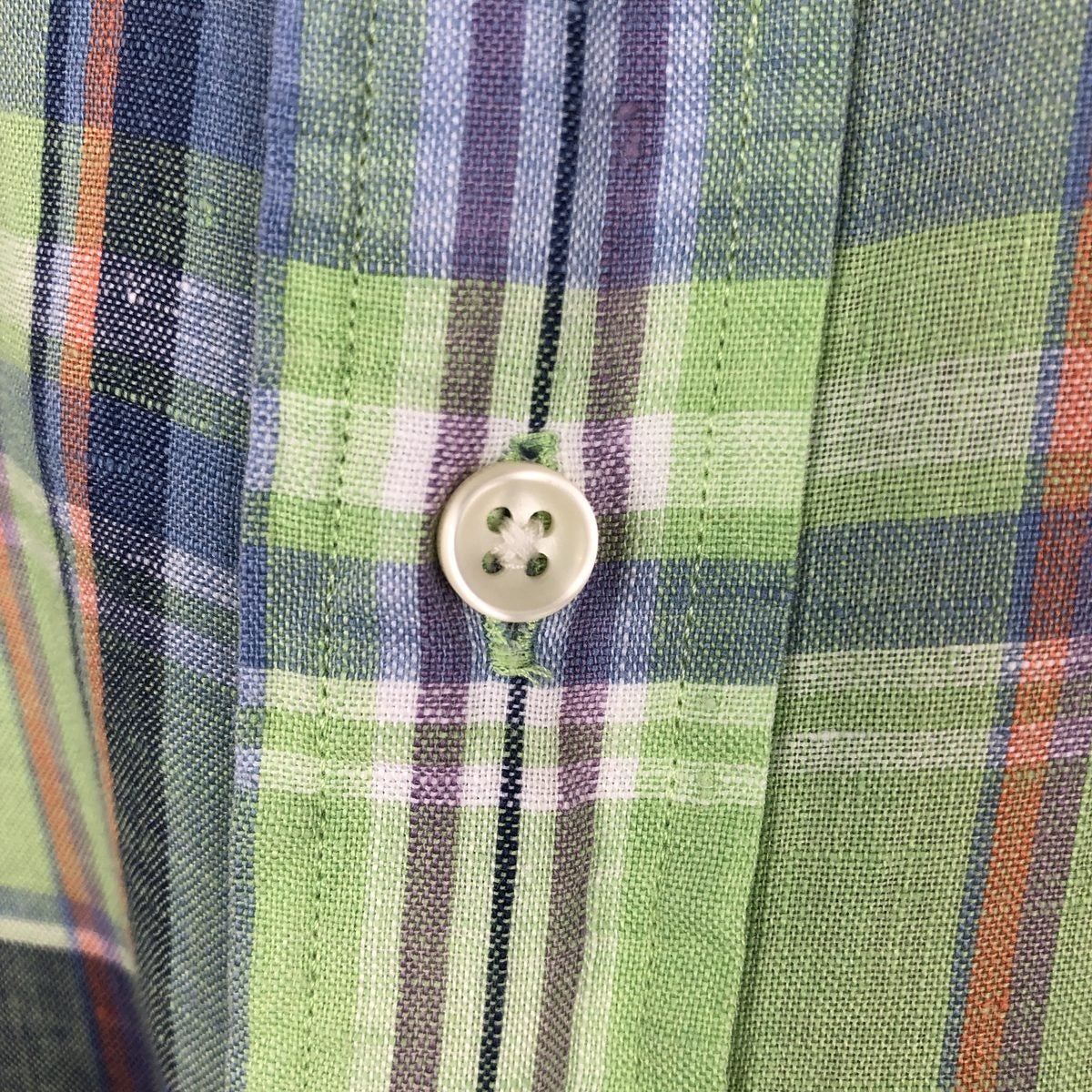 古着 ラルフローレン Ralph Lauren CUSTOM FIT チェック柄 マドラス