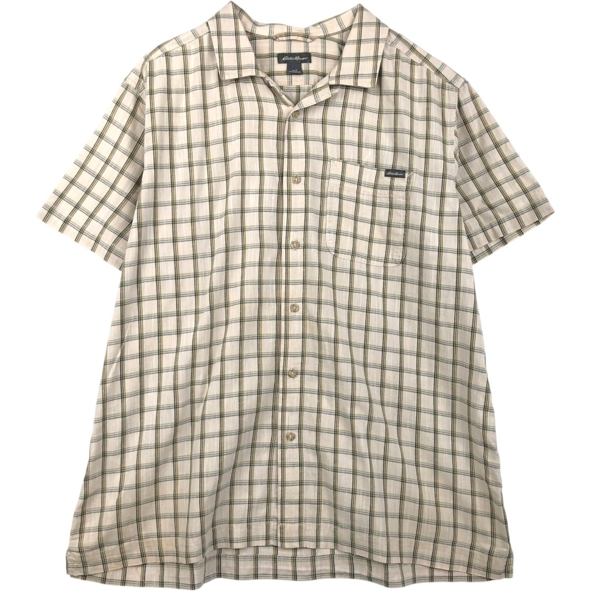 古着 エディーバウアー Eddie Bauer ボーダー柄 マルチボーダー 半袖