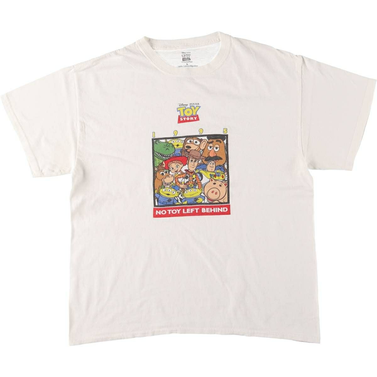 古着 トイストーリー TOY STORY キャラクタープリントTシャツ メンズL