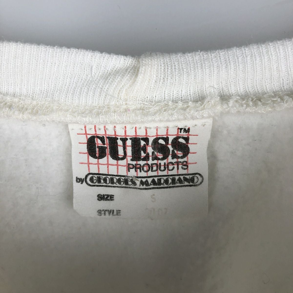 古着 ～90年代 ゲス Guess テディベア柄 ロゴスウェットシャツ