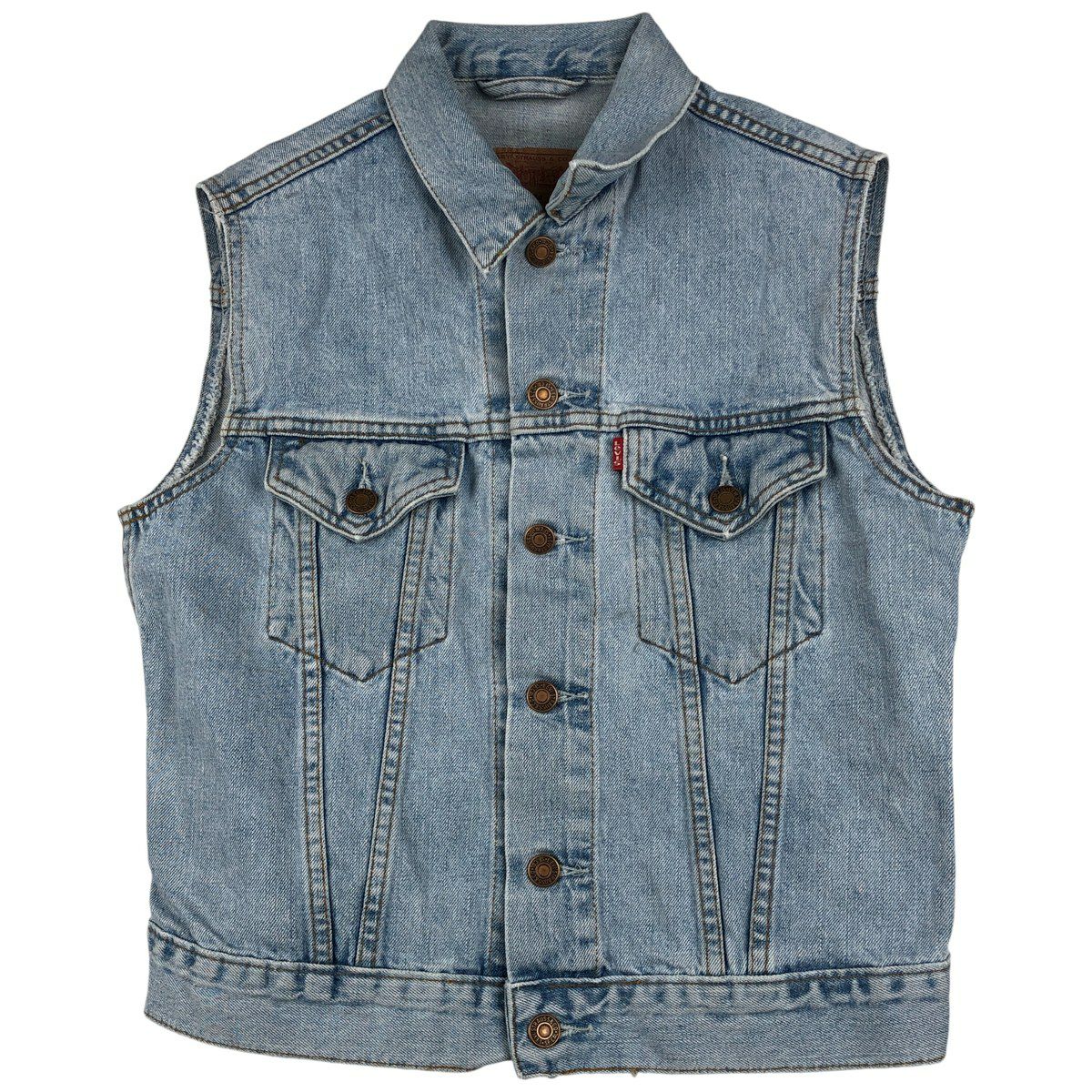 Levi’s 70401 デニムベスト スペイン製 古着 90年代 リーバイス Levis 70401-02 ユーロモデル デニムベスト