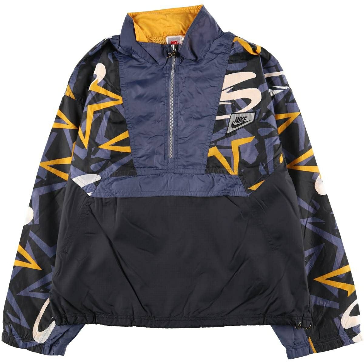 古着 90年代 ナイキ NIKE 銀タグ 総柄 リップストップ アノラック