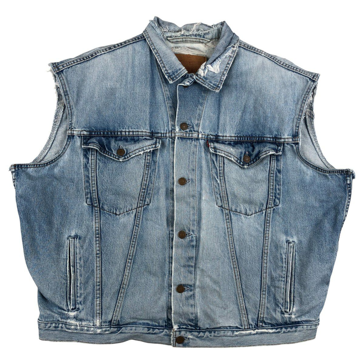 古着 90年代 リーバイス Levis 70491-04 デニムベスト メンズL相当