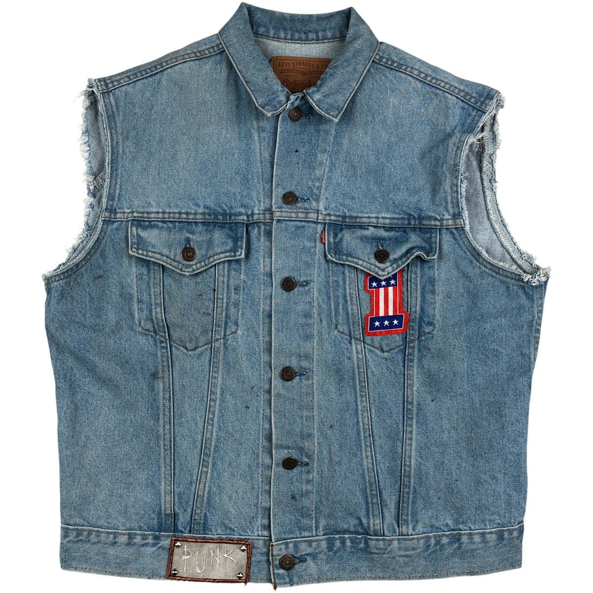 古着 90年代 リーバイス Levis 70491-04 デニムベスト メンズL相当