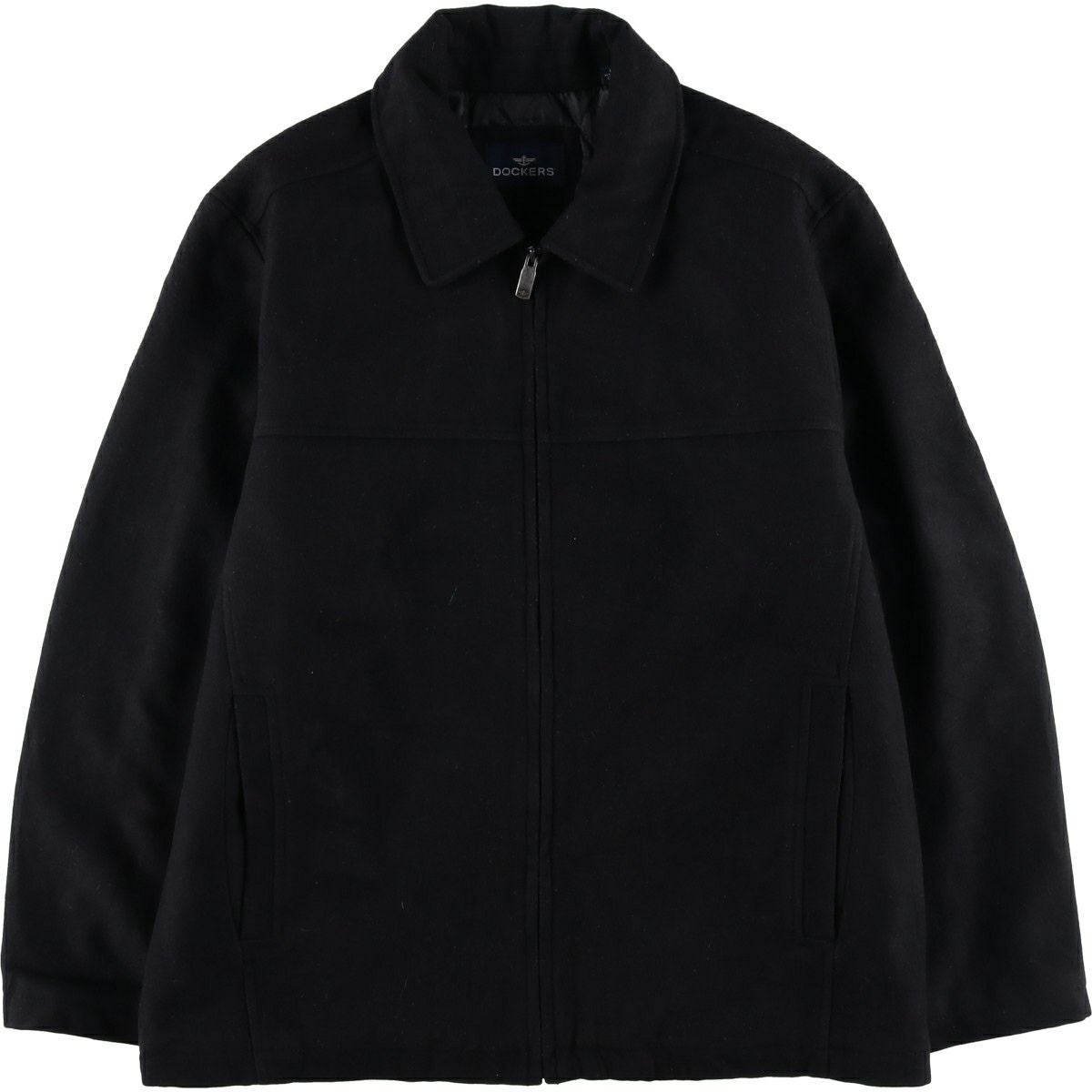 古着 ドッカーズ DOCKERS 中綿入り レザーフライトジャケット メンズXL