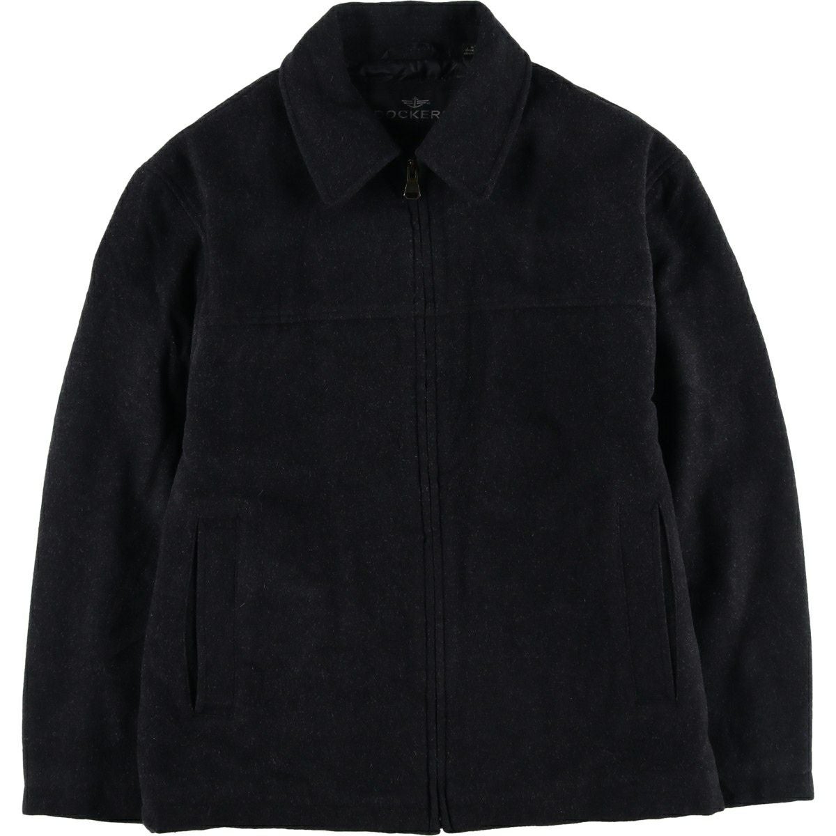 古着 ドッカーズ DOCKERS 中綿入り レザーフライトジャケット メンズXL