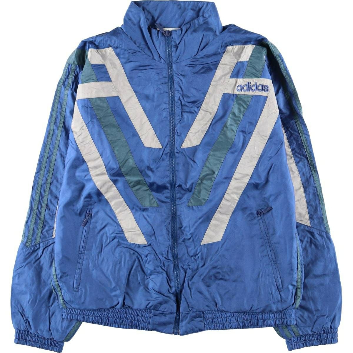 古着 80年代 アディダス adidas ナイロンジャケット メンズL相当