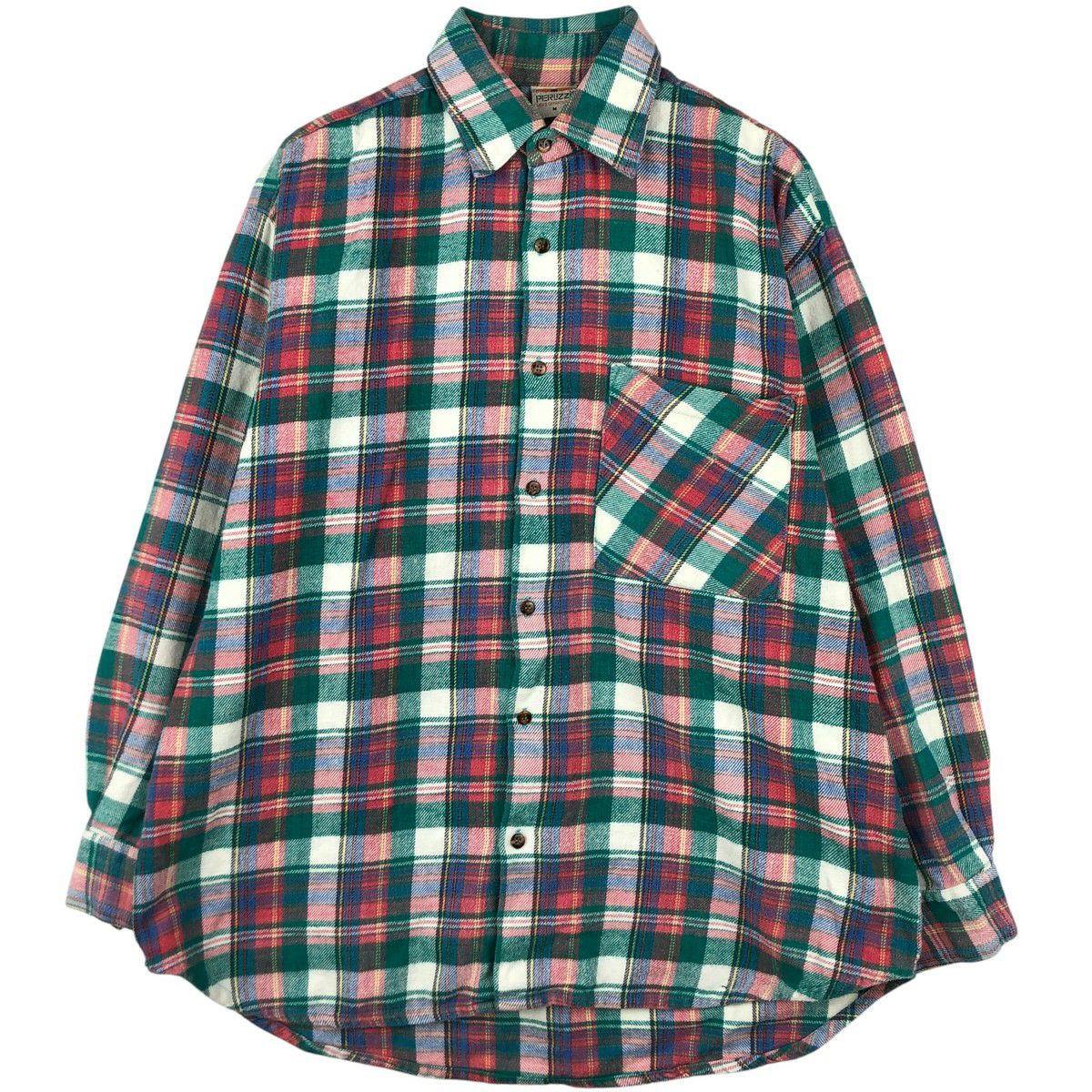 古着 ステューシー STUSSY 長袖 ヘビーネルチェックシャツ