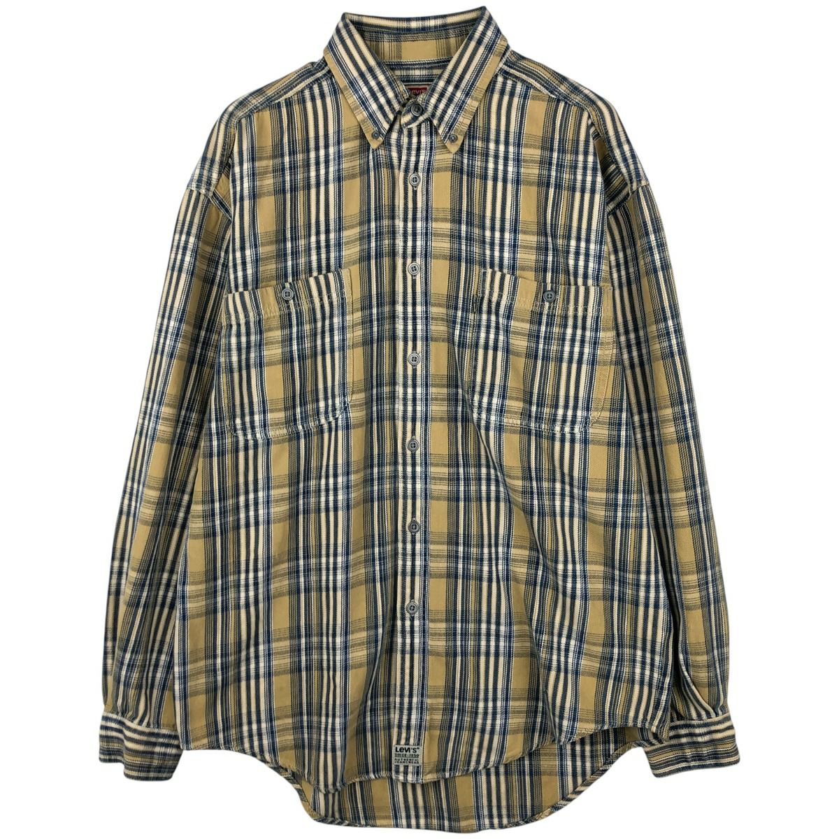 古着 リーバイス Levis オンブレチェック 長袖 フランネルチェック